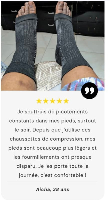 CHAUSSETTE COMPRESSION SOULAGER VOS DOULEURS AU PIED 🦶