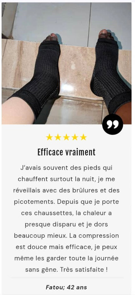 CHAUSSETTE COMPRESSION SOULAGER VOS DOULEURS AU PIED 🦶