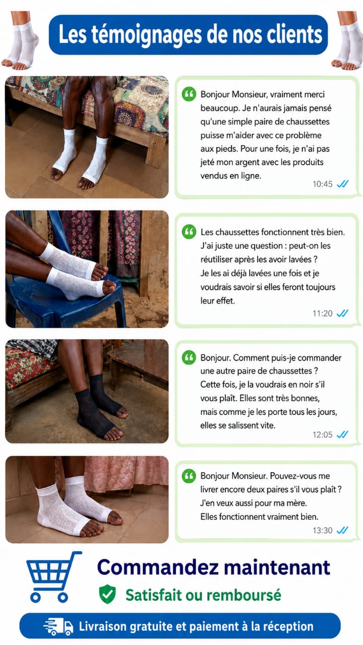 CHAUSSETTE COMPRESSION SOULAGER VOS DOULEURS AU PIED 🦶