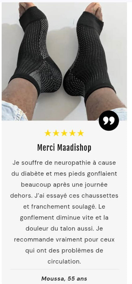 CHAUSSETTE COMPRESSION SOULAGER VOS DOULEURS AU PIED 🦶